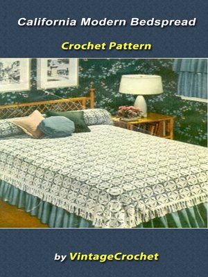 cover image of California Modern Bedspread Vintage Crochet Pattern